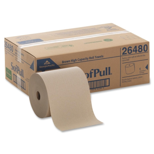 SofPull Hardwound Brown Roll Paper Towels  GPC26480