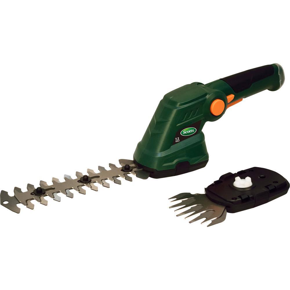 Scotts 7.2V Lithium-Ion Cordless Grass and Shrub Shear - 2 Ah Battery and Charger Included LSS10172S