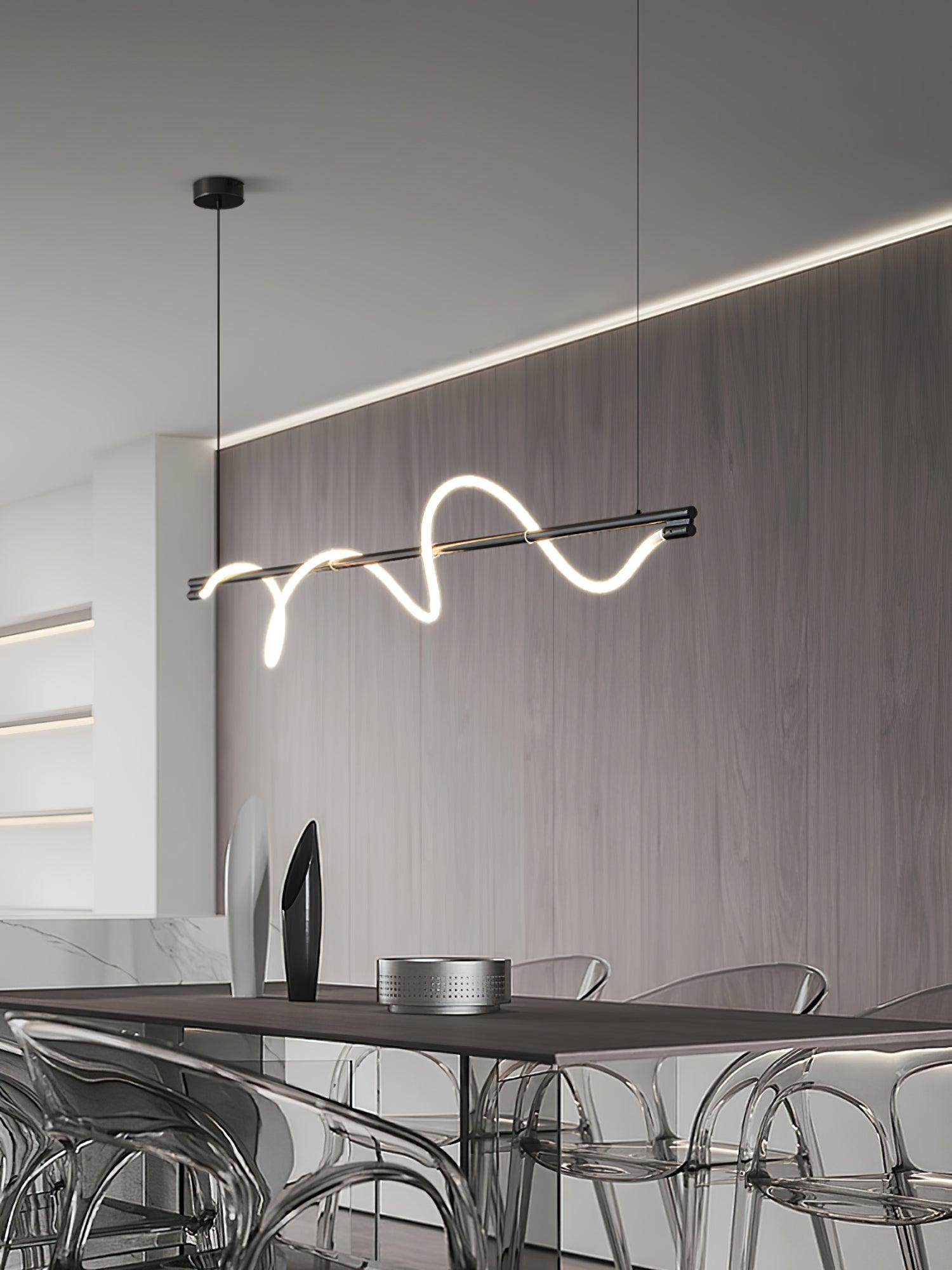 Linear Curve Island Pendant Lamp