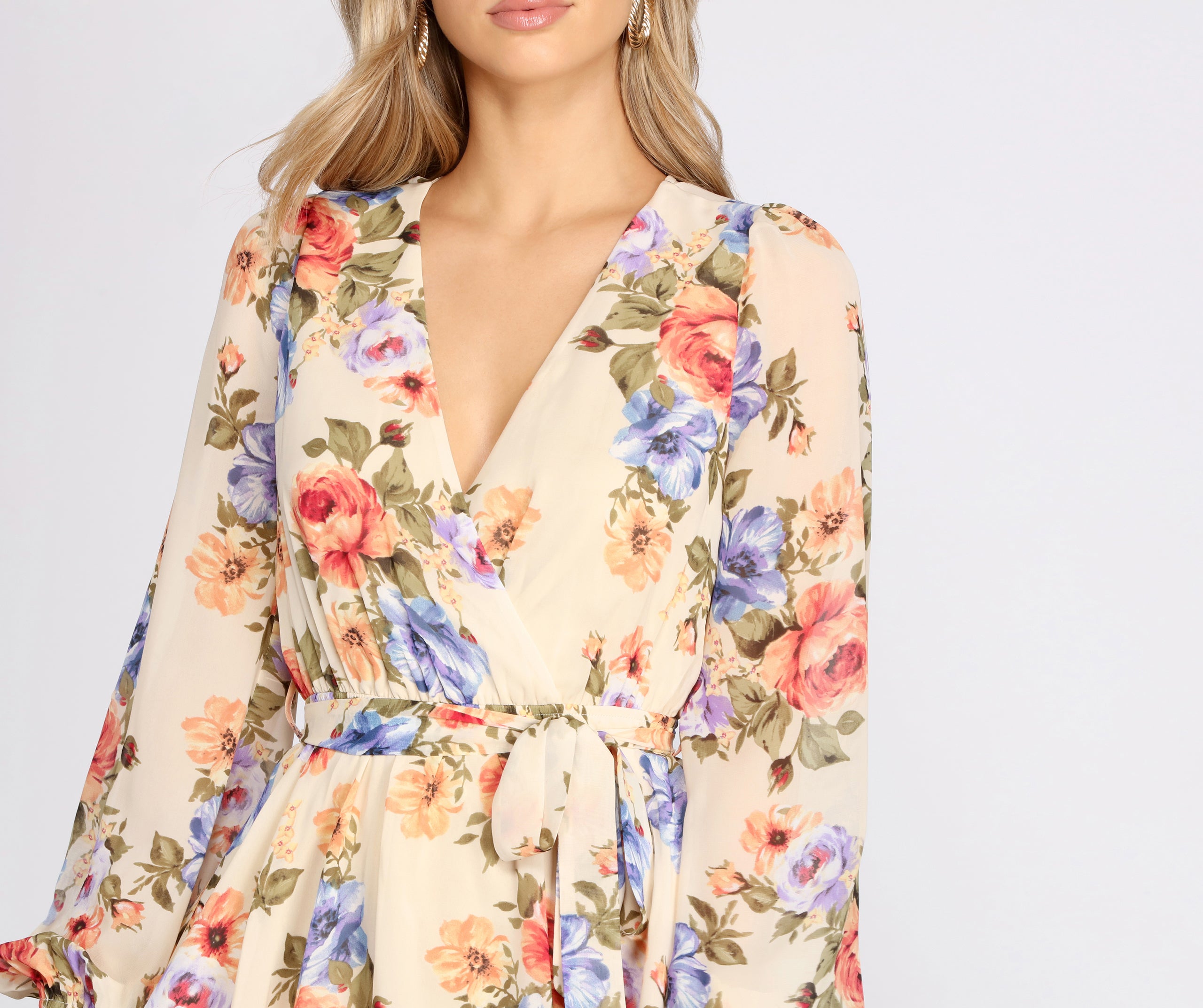 Floral Babe Chiffon Skater Dress