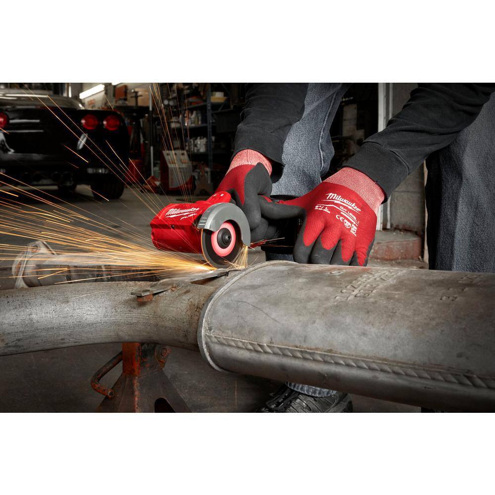 MW M12 FUEL 12V 3 in. Lithium-Ion Brushless Cordless Cut Off Saw with M12 2.0 Ah Battery 2522-20-48-11-2420