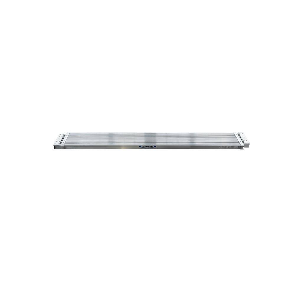 Werner 8 ft. - 13 ft. Aluminum Extension Plank with 250 lb. Load Capacity PA208