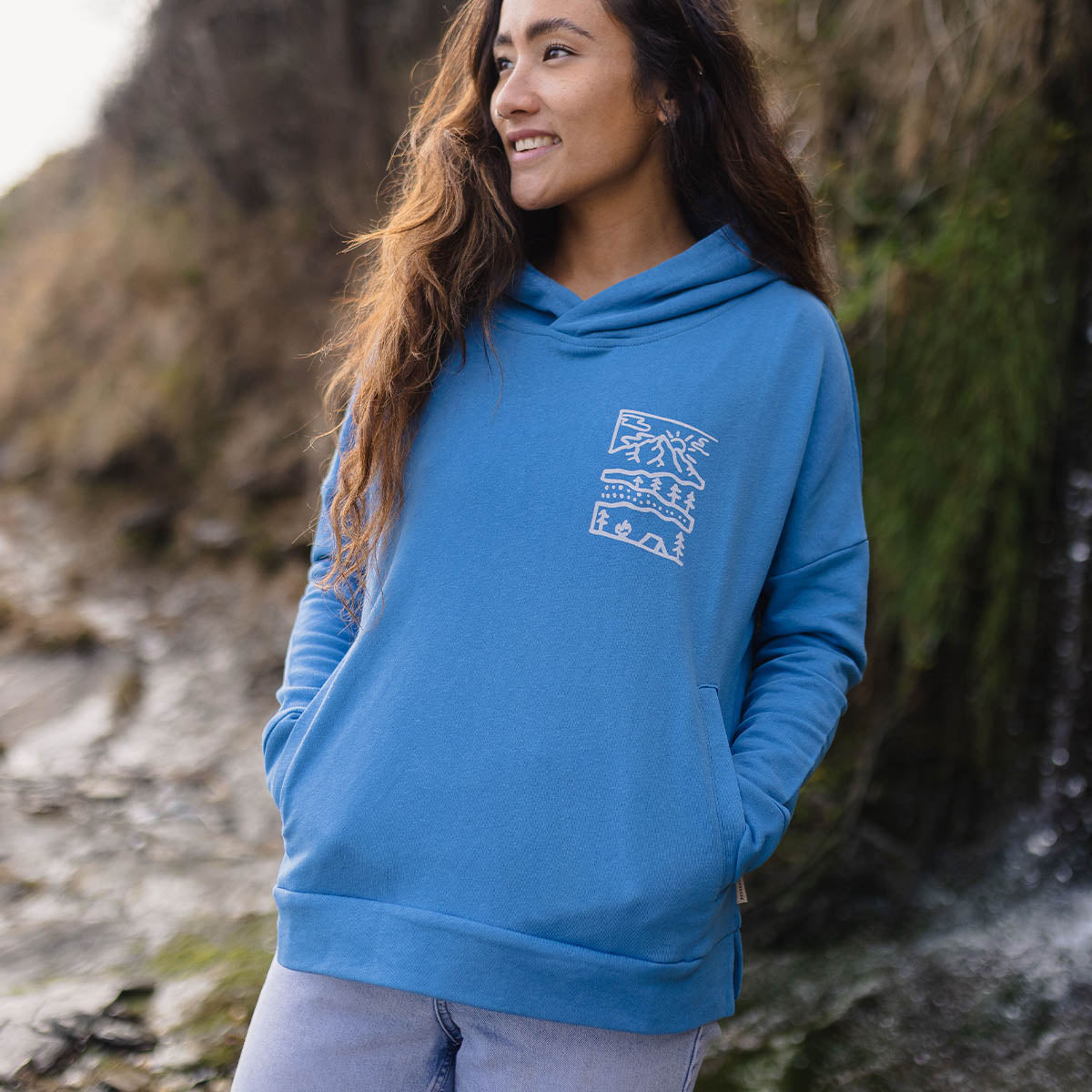 Days Like These Hemp Hoodie - Soft Cobalt