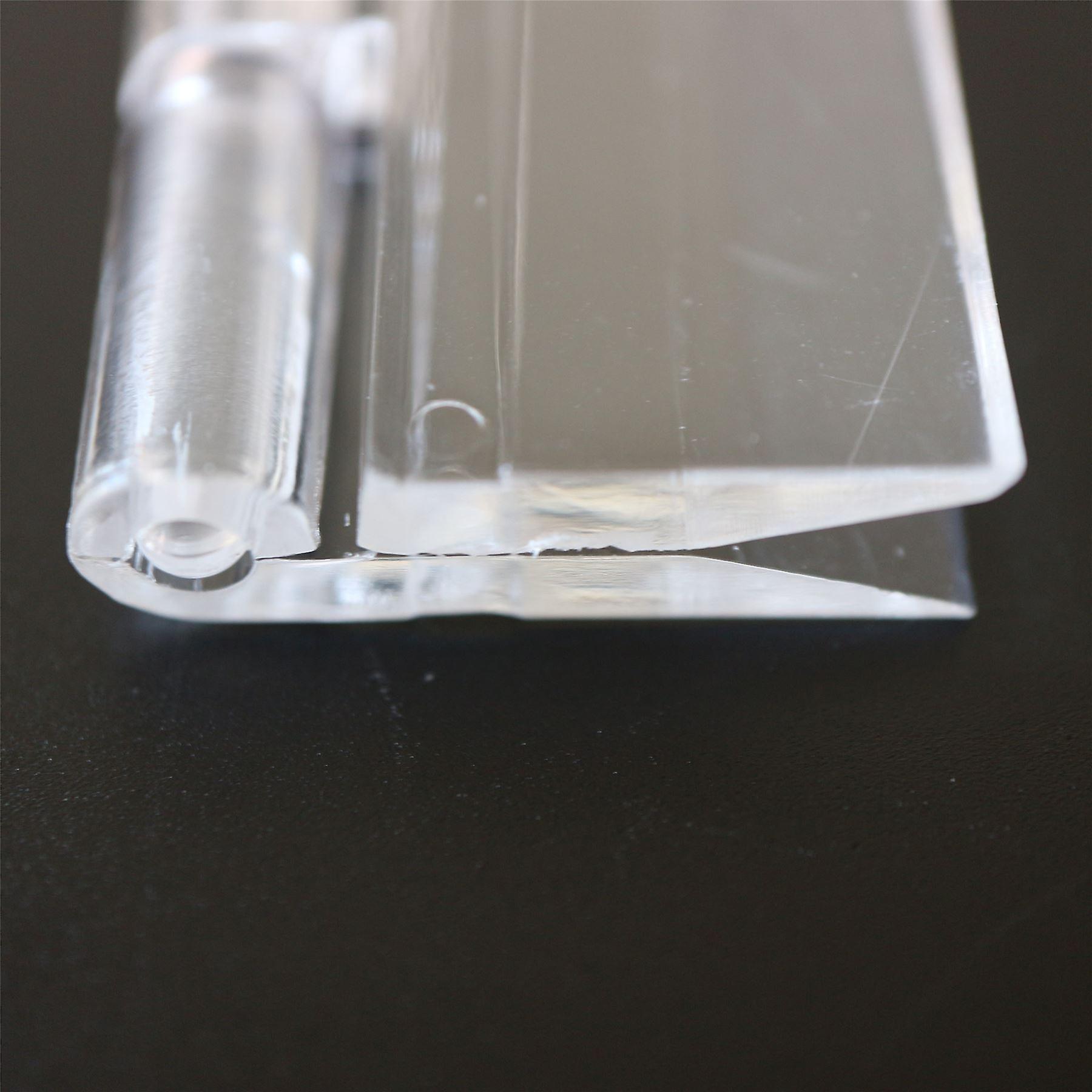 5x Clear Acrylic Hinges， 100mm， Piano Hinges