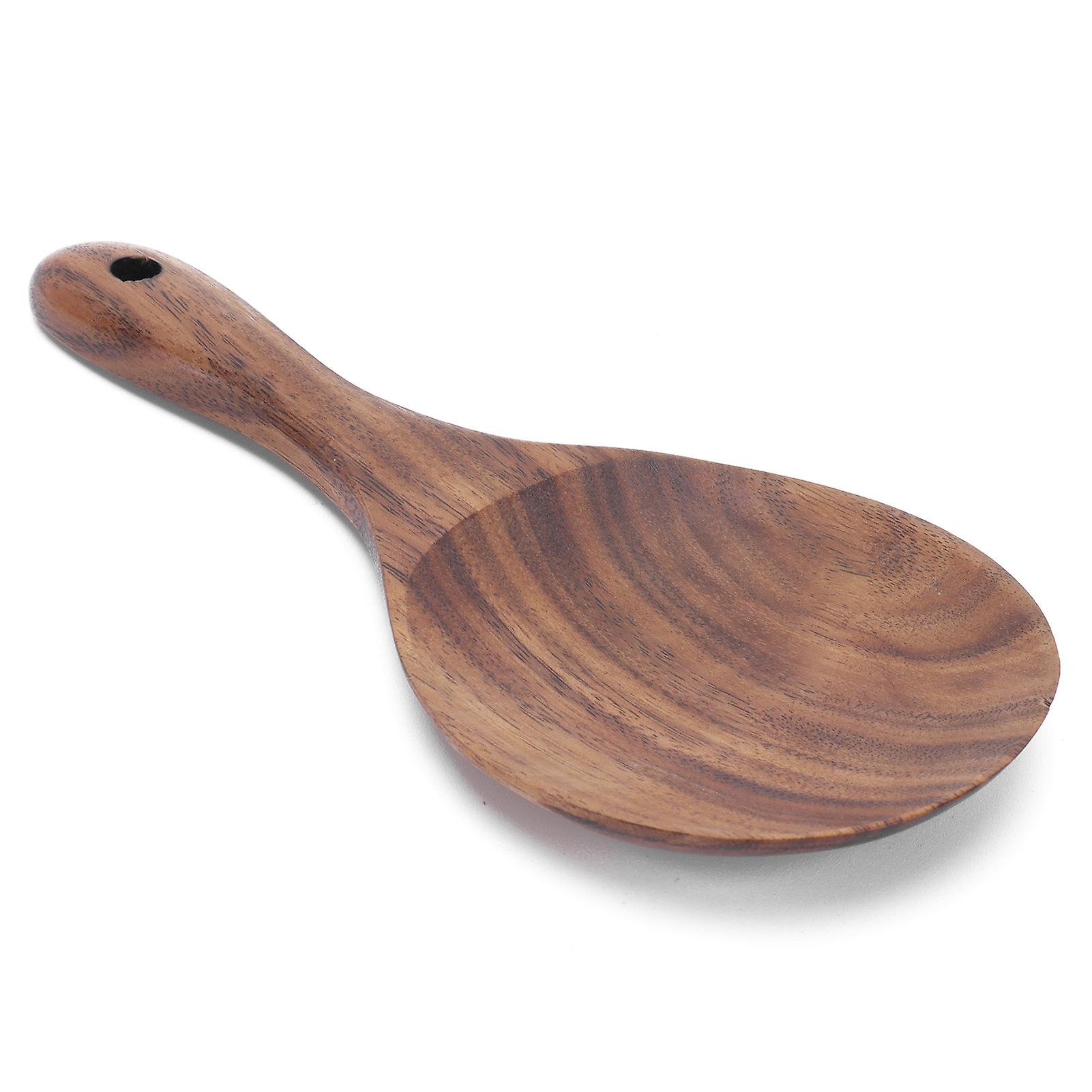 Rice Paddle Wooden Serving Spoon Rice Scoop Cookware Tableware Home Kitchen Accessory