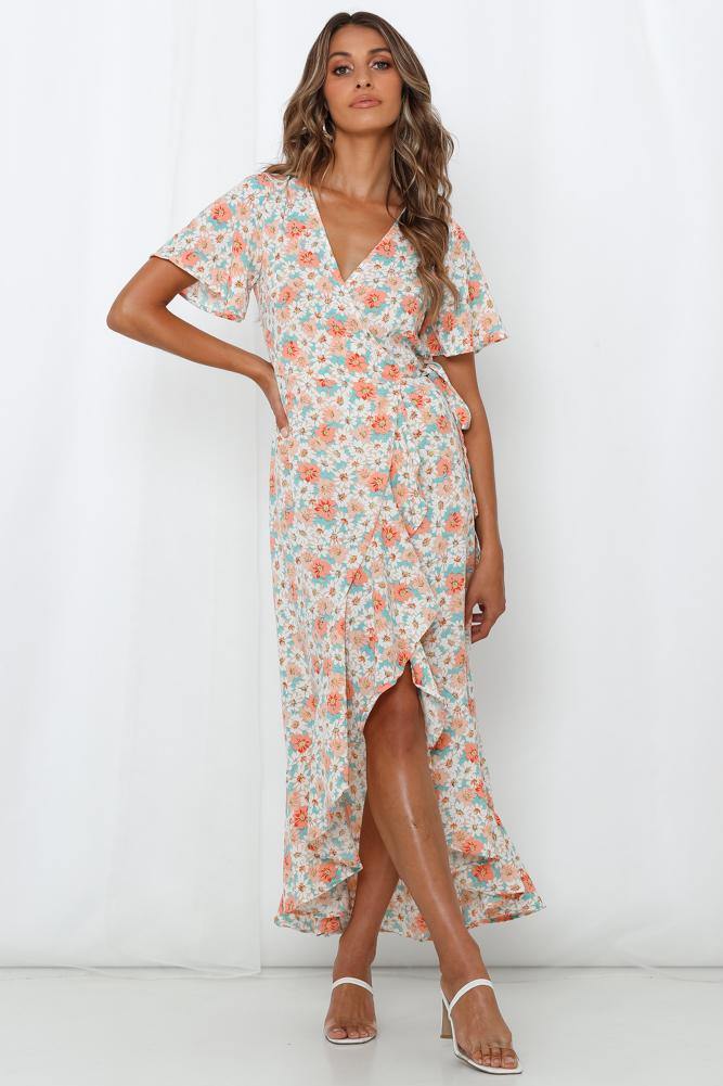 Little Child Inside Of Me Maxi Dress Peach