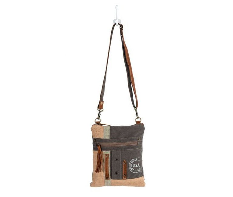 Myra Bag  USA Canvas Patch Crossbody Bag