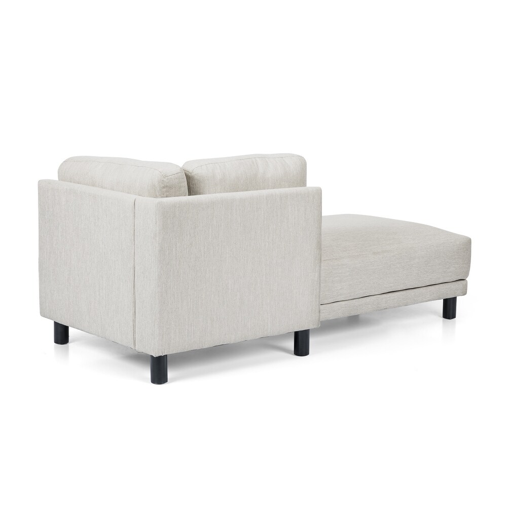 Hyland Contemporary Fabric Chaise Lounge by Christopher Knight Home   33.25\