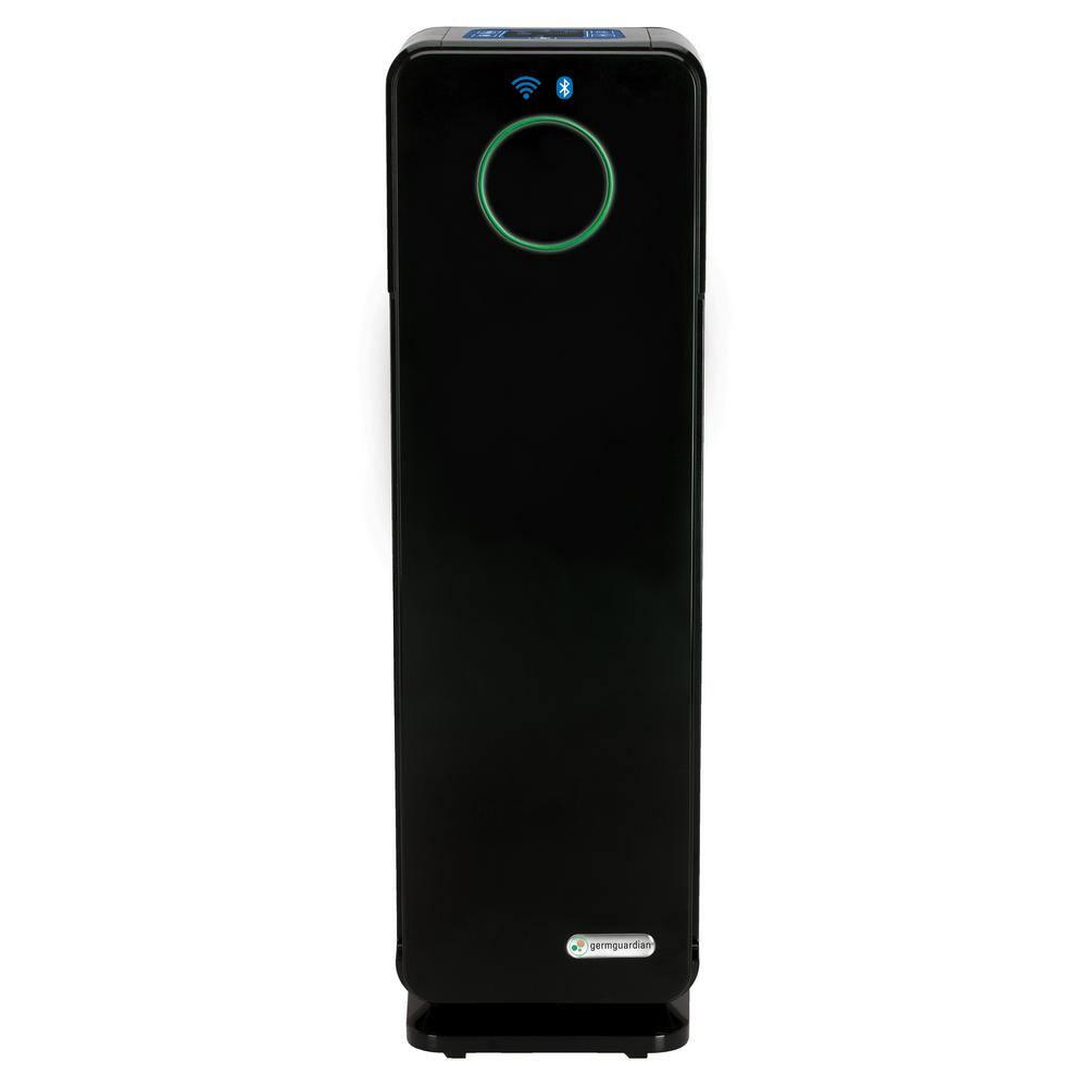 GermGuardian 22 in Smart Elite 4in1 Air Purifier with True HEPA filter and Wifi for Medium Rooms up to 148 Sq Ft Black