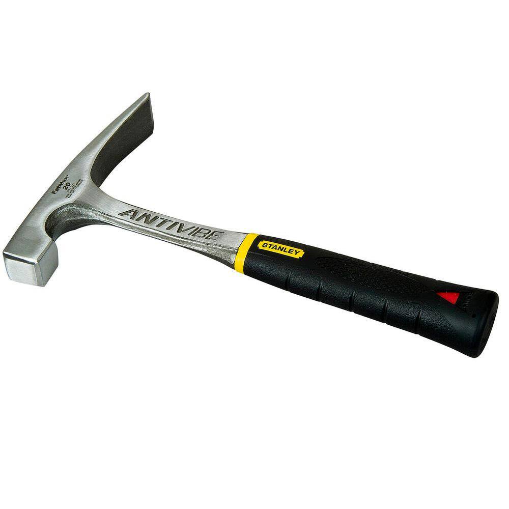 Stanley FATMAX 20 oz. 11 in. AntiVibe Brick Hammer with Rubber Grip Handle 54-022