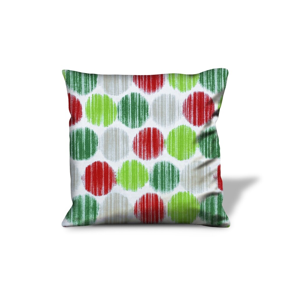 Christmas BERNARD Green Zippered Pillow Cover Only