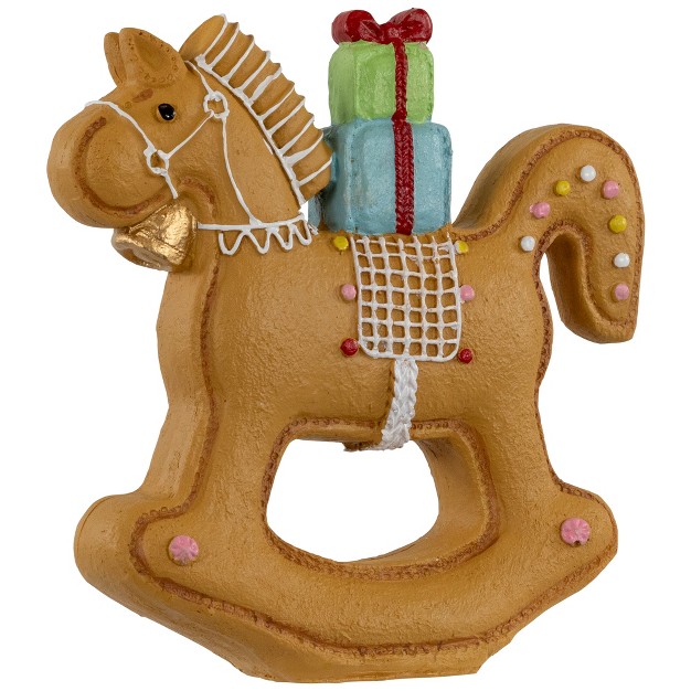 Gingerbread Rocking Horse Christmas Figurine