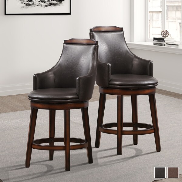 Linette Swivel Dining Stools (Set of 2)