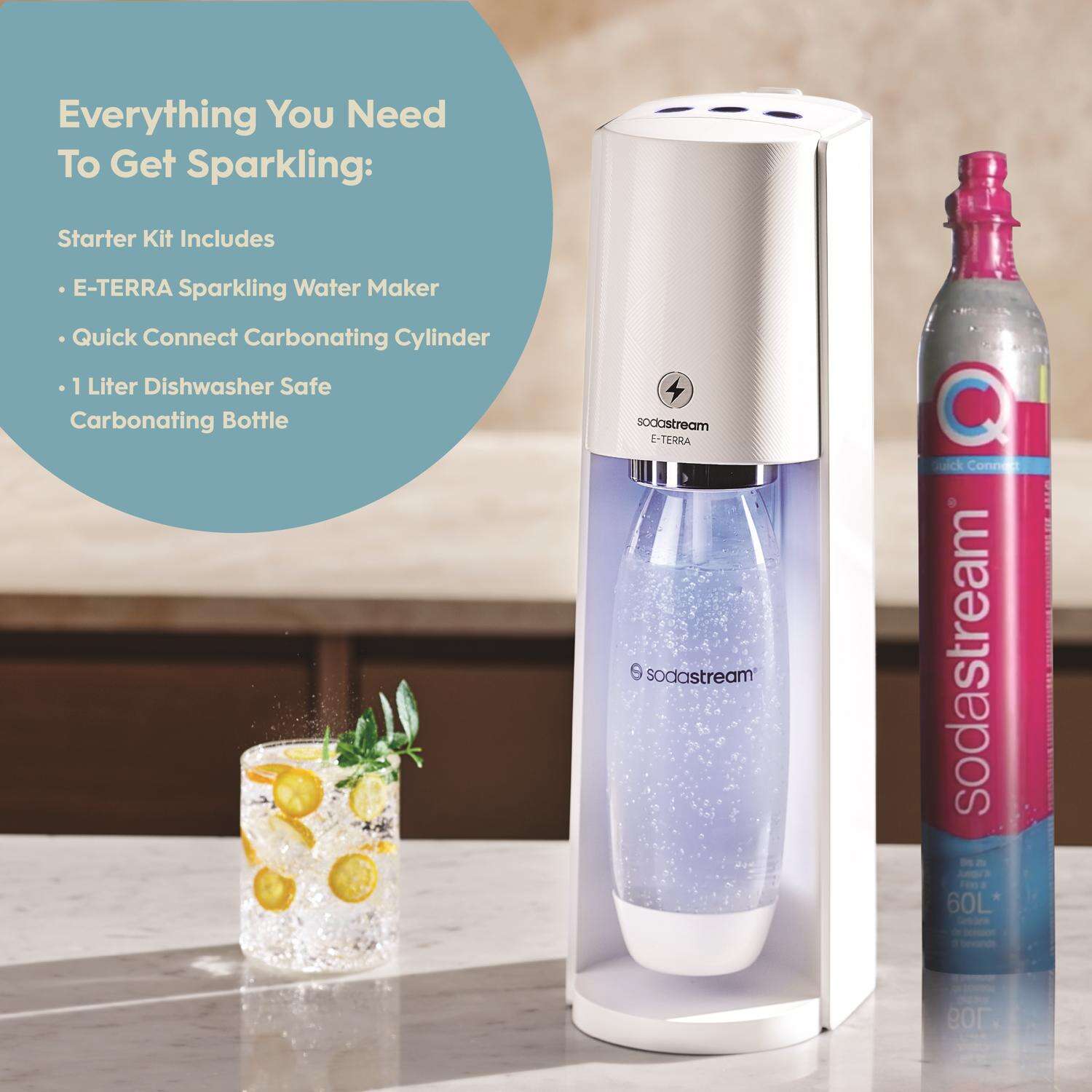 SodaStream E-Terra White 1 L Soda Maker 1 pk