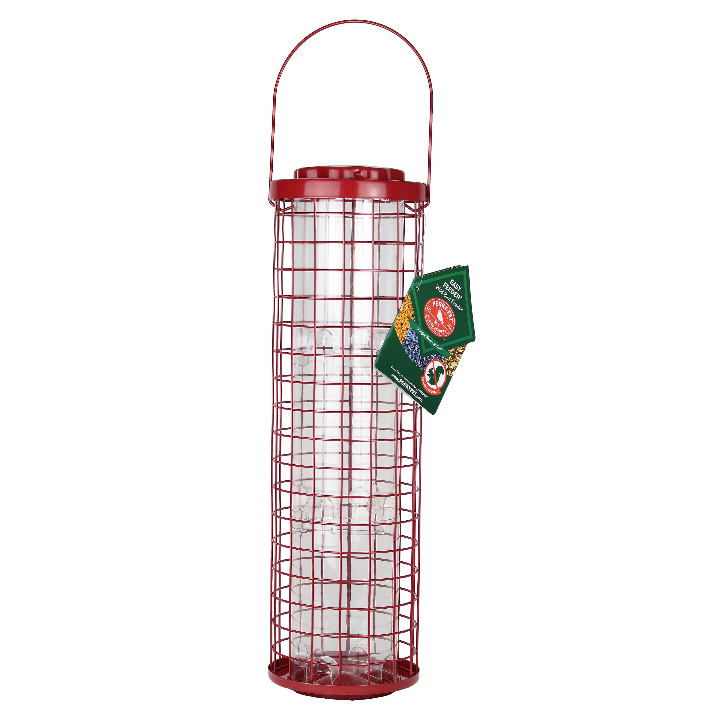 Perky-Pet Red Squirrel Resistant Easy Wild Bird Tube Feeder - 4 lb