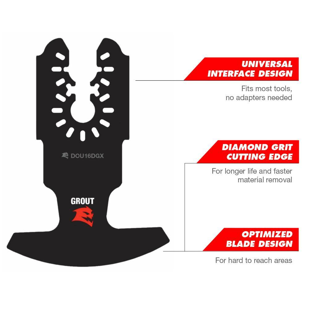 DIABLO Universal Fit Diamond Grit Oscillating Blade for Grout DOU16DGX