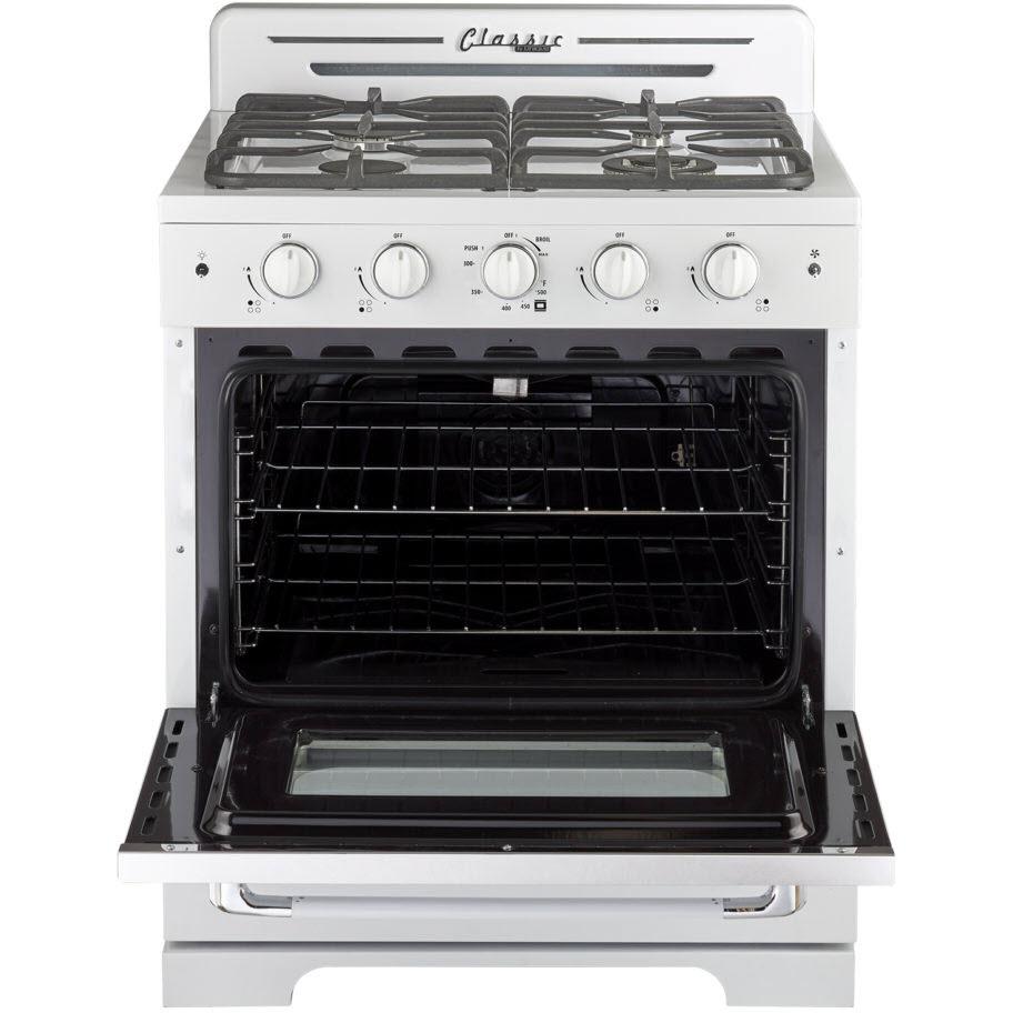 Unique Appliances 30-inch Freestanding Gas Range with Convection Technology UGP-30CR W