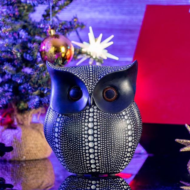 Ornativity Owl Statue Figurine Black 4 5 In