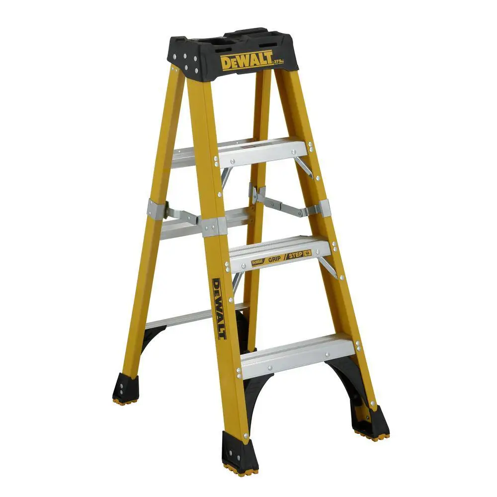 DW 4 ft. Fiberglass Stepladder 375 lbs. Load Capacity Type IAA DXL3410-04