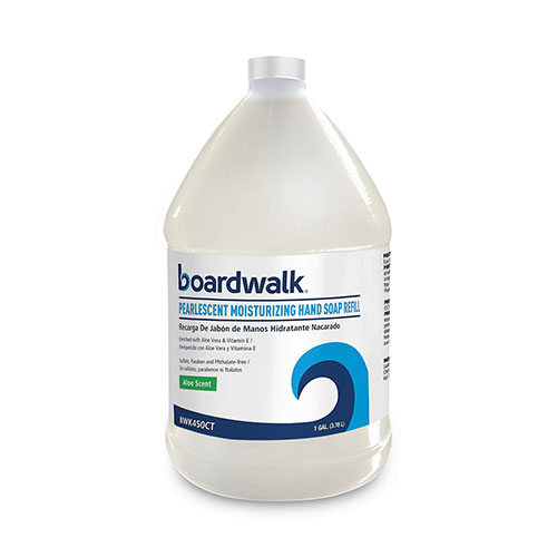 Boardwalk Pearlescent Moisturizing Liquid Hand Soap Refill | Aloe Scent， 1 gal Bottle， | BWK450EA