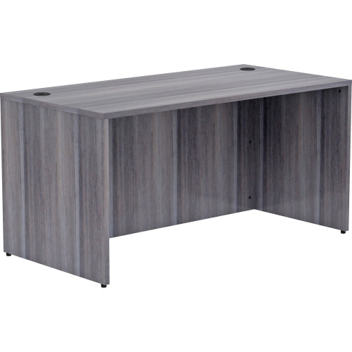 Lorell Weathered Charcoal Laminate Desking Desk Shell (69547)