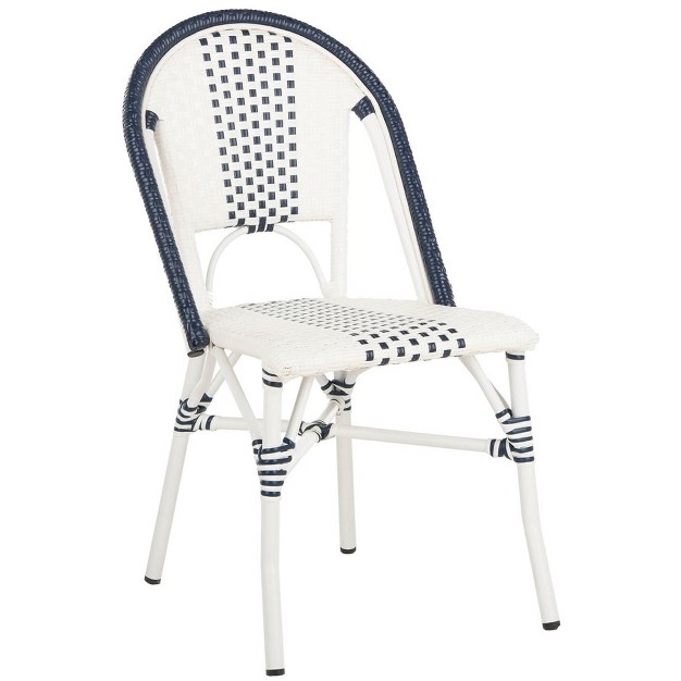 Zoya Chair set Of 2 Navy white Safavieh