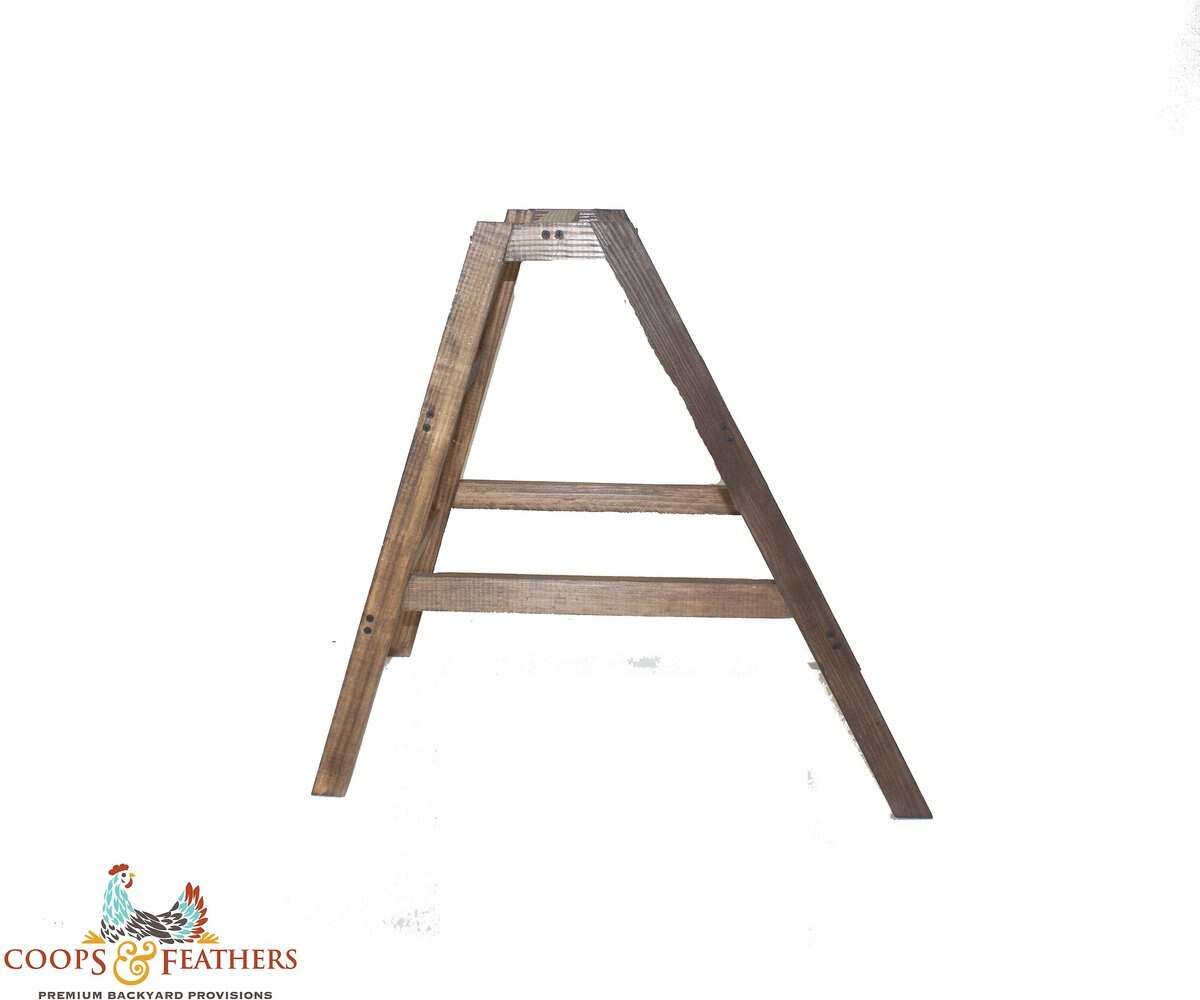 Coops and Feathers Poultry Portable A-Frame Hen Roosting Ladder