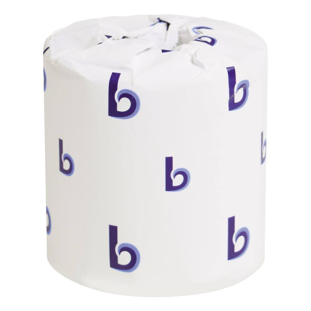 Boardwalk 4 in. x 3 in. White Septic Safe 2-Ply Toilet Paper 400-Sheets Per Roll (9-RollsCarton) BWK6144