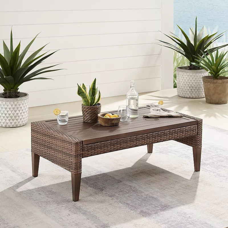 Crosley Capella Outdoor Wicker Coffee Table