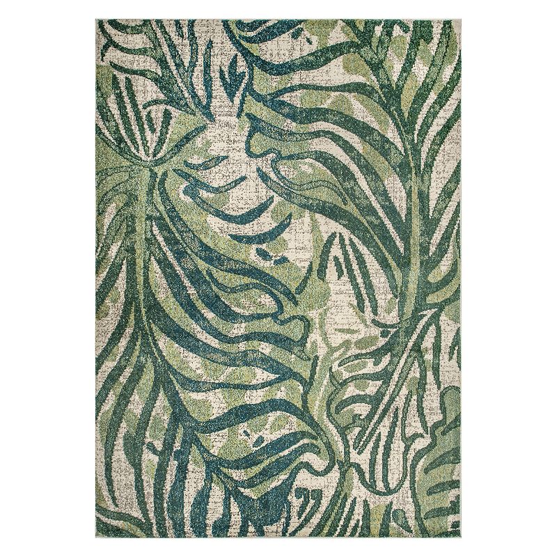 nuLoom Cali Abstract Leaves Area Rug