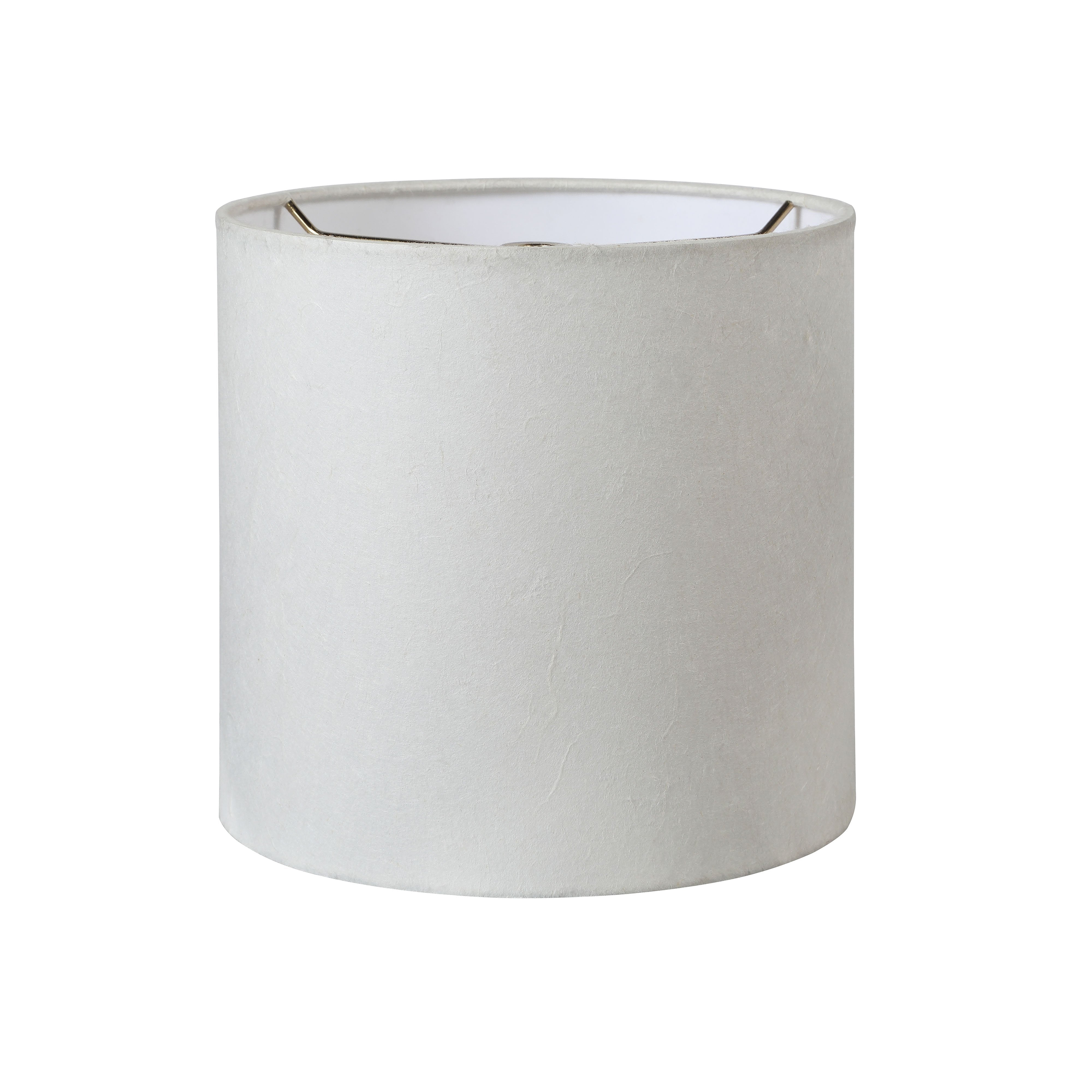 Aspen Creative 31241 Transitional Drum (Cylinder) Shape Spider Construction Lamp Shade in White， 8