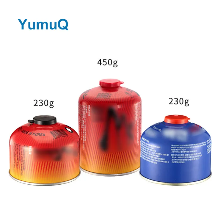 YumuQ 230g / 450g Tinplate Steel Hot Selling Portable Outdoor Alpine Butane Gas Fuel Canister Camping For Hiking