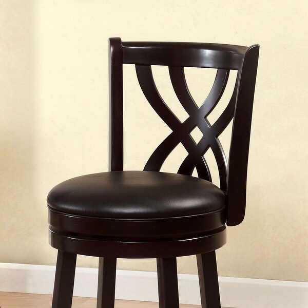 Wooden Swivel Bar Stool