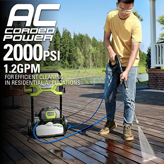 2000 PSI Electric Pressure Washer | Greenworks