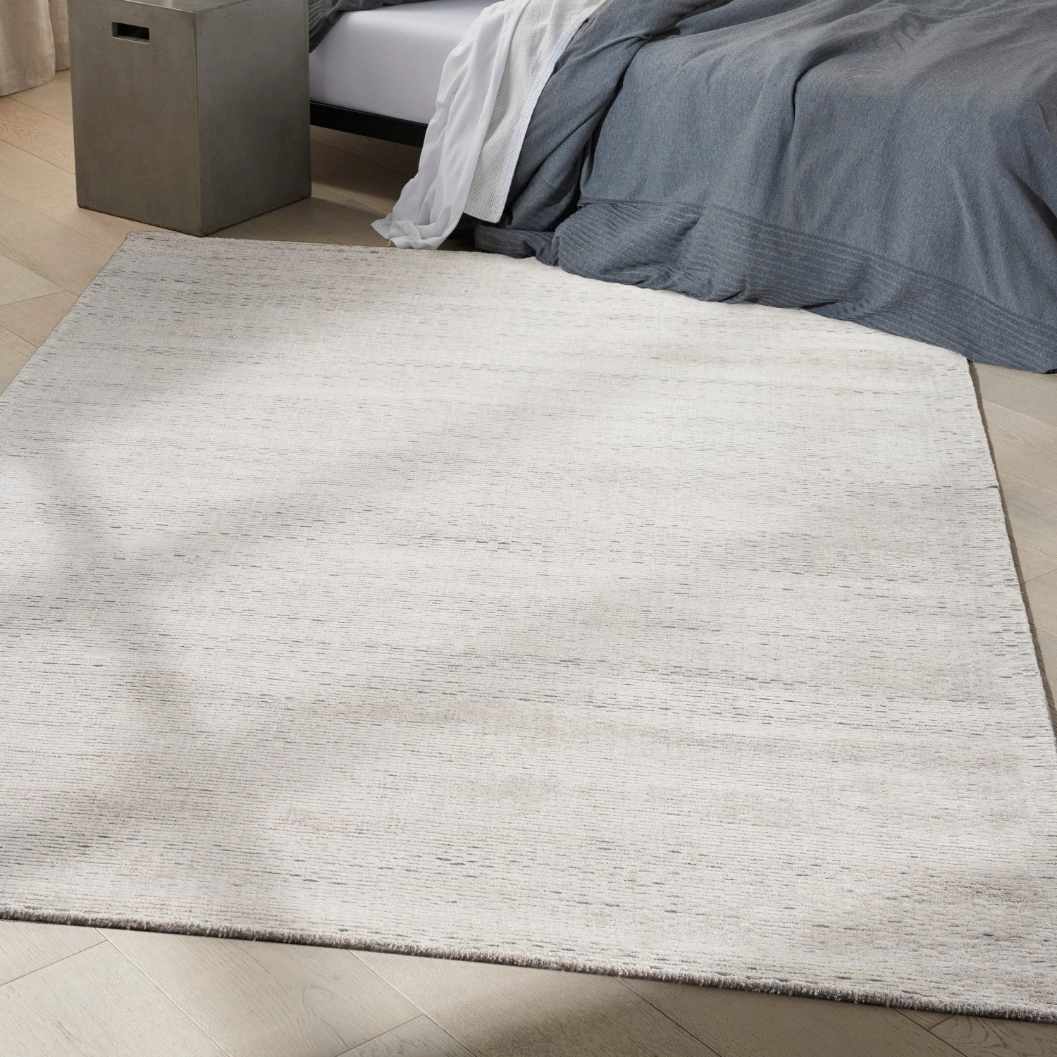 Calvin Klein Valley Silver Modern Rug