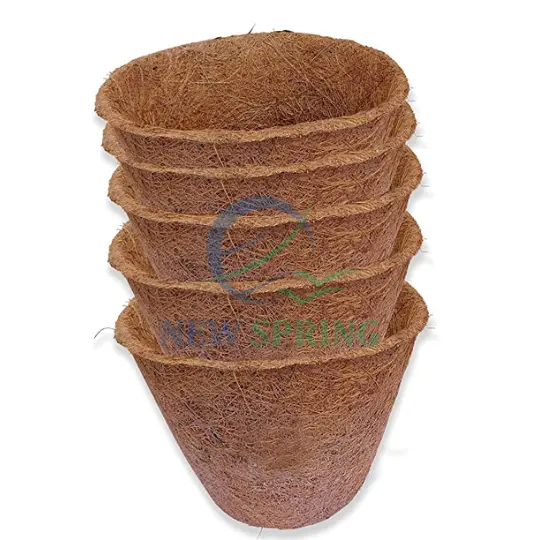 Best Price Manufacturers direct Natural coconut fiber pots coir pot home decoration balcony garden