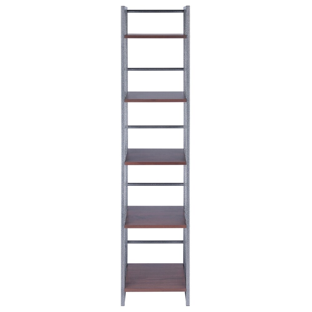 Isa 3/4/5 Tier Shelf  Graphite and Walnut