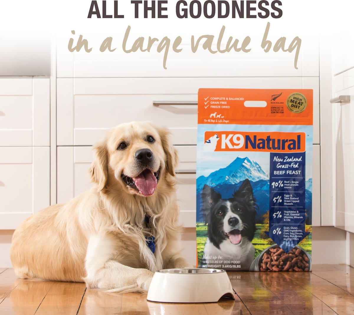 K9 Natural Lamb Feast Raw Grain-Free Freeze-Dried Dog Food