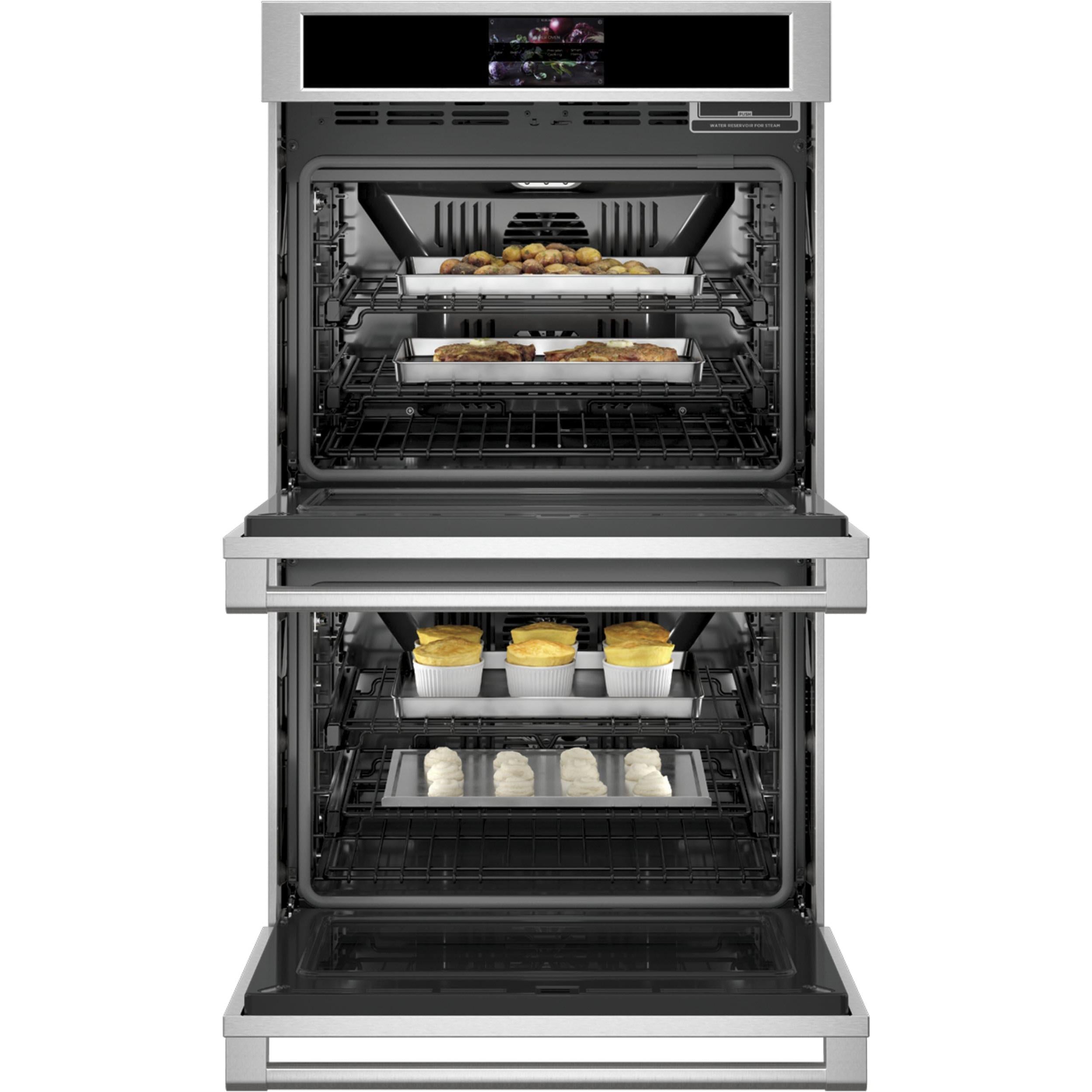 Monogram 30-inch, 10 cu.ft. Built-in Double Wall Oven with Wi-Fi Connect ZTDX1DPSNSS