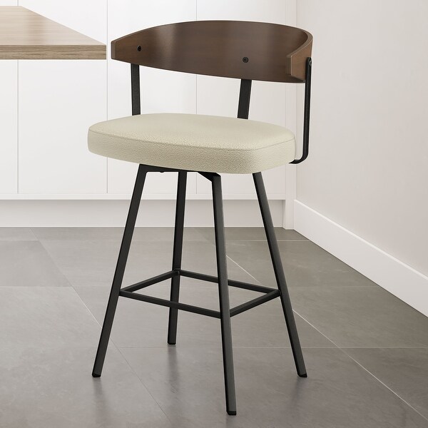 Amisco Quinton Swivel Counter and Bar Stool