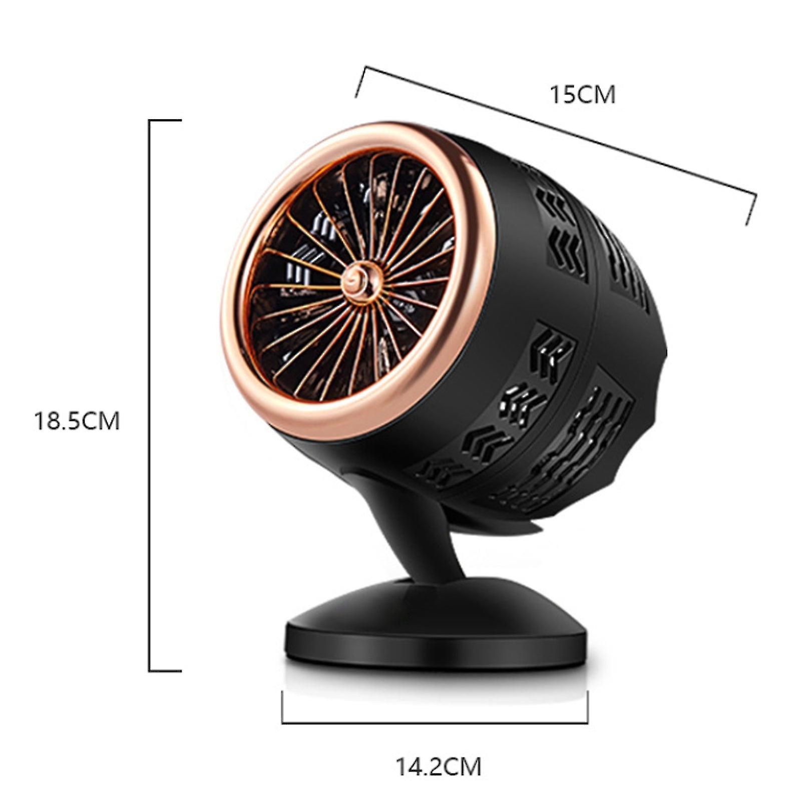 220v Powered Heater Fan Space Heater Portable Heater Fast Heating Thermostat Auto Shut-off 14 In Electric Fan Black White