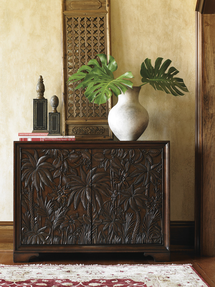 Balboa Carved Door Chest   Tropical   Accent Chests And Cabinets   by Homesquare  Houzz