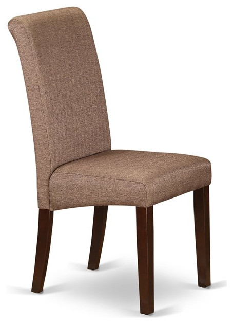 East West Furniture Barry 42 quotWood Dining Chairs in Mahogany/Brown (Set of 2)   Transitional   Dining Chairs   by Homesquare  Houzz