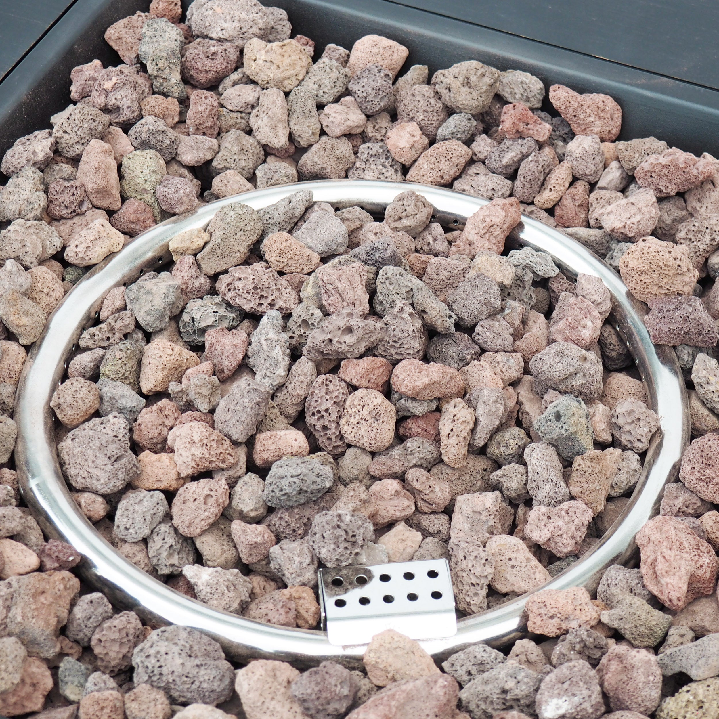 Jasmine Outdoor 50,000 BTU Square Fire Pit (No Tank Holder)