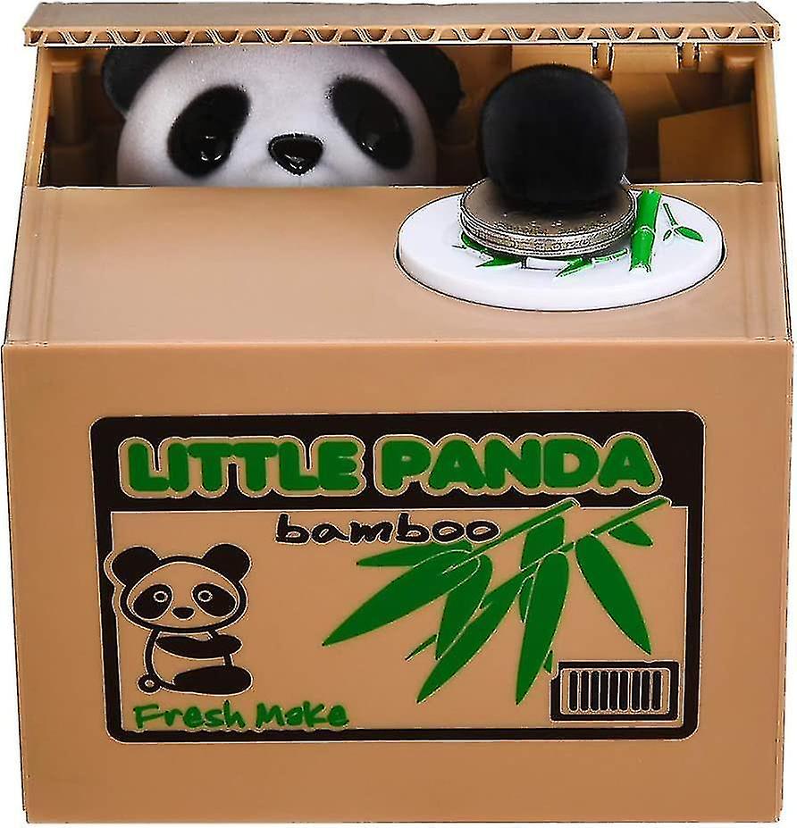 Panda Stealing Money Bank， Piggy Bank For Kids， Coin Bank For Money Saving， Automatic Stealing Money