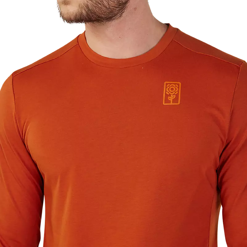 Fox Racing Ranger Dri Release Long Sleeve MTB Jersey - Burnt Orange - 2023