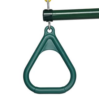 Winado 18 in. Green Trapeze Swing Bar Heavy-Duty Chain Swing Set Accessories 410141285707