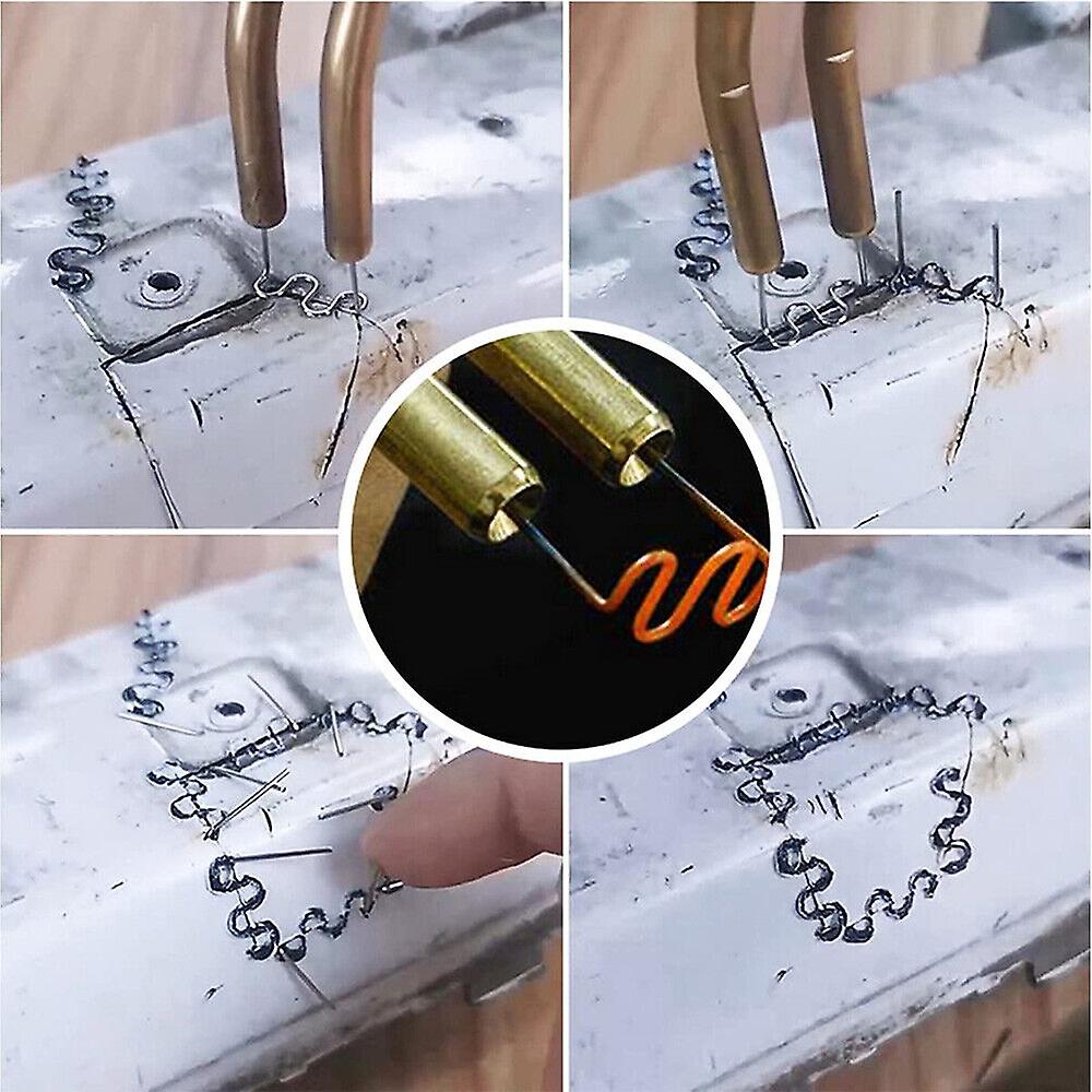 Hot Stapler Plastic Repair Car Bumper Welding Welder Machine Gun Kit+200 Staples W12594336