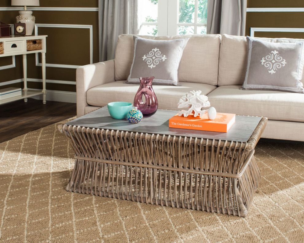 Nora Coffee Table Grey   Tropical   Coffee Tables   by AED Luxury Home Decor  Houzz