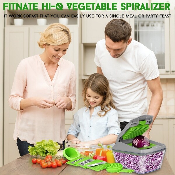 14-in-1 Vegetable Chopper Slicer， Fruit Dicer Veggie Kitchen Cutter Tools